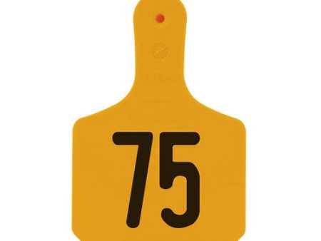 Y-Tex Numbered Calf Y-Tag Ear Tags 51-75 Orange 1 Count by Y-Tex Online now