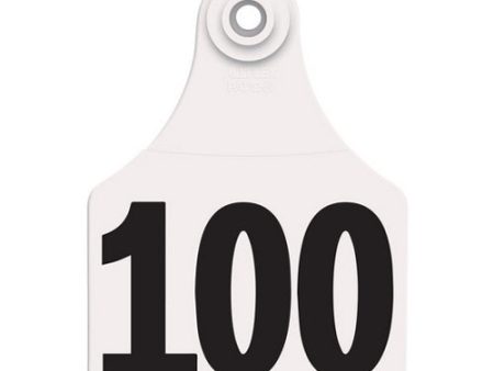 Allflex Global Large Numbered Tags 76-100 White 1 Count by Allflex Online Sale