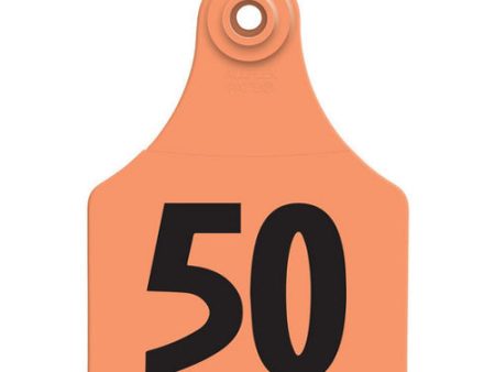 Allflex Global Large Numbered Tags 26-50 Orange 1 Count by Allflex Supply