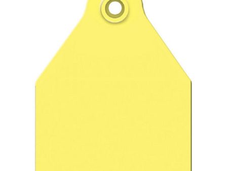 AgriLabs Large Blank AgriTags Yellow 25 s 1 Count by Agritags Fashion