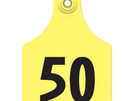 Allflex Global Maxi Numbered Tags 26-50 Yellow 1 Count by Allflex Online