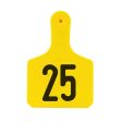 Y-Tex Numbered Calf Y-Tag Ear Tags 1-25 Yellow 1 Count by Y-Tex Supply