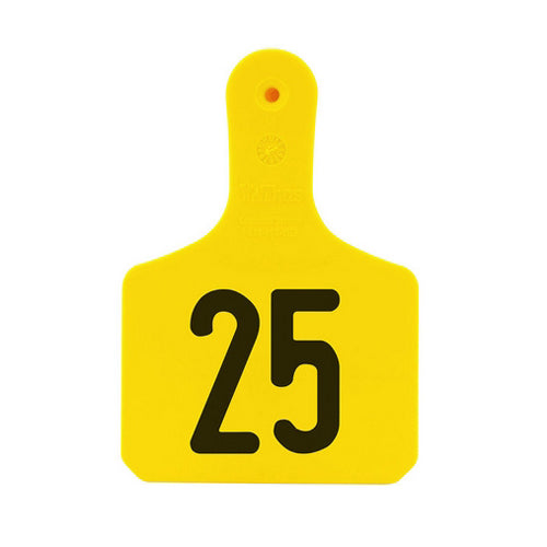 Y-Tex Numbered Calf Y-Tag Ear Tags 1-25 Yellow 1 Count by Y-Tex Supply