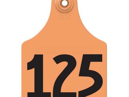 Allflex Global Maxi Numbered Tags 101-125 Orange 1 Count by Allflex Online Sale