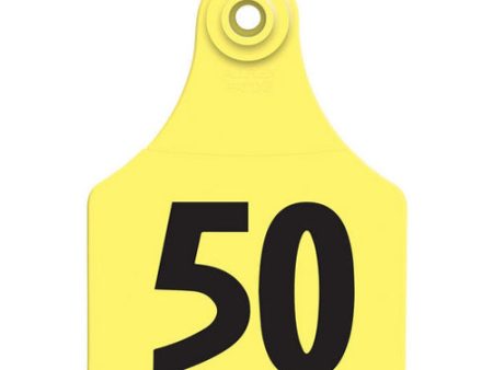 Allflex Global Large Numbered Tags 26-50 Yellow 1 Count by Allflex Supply