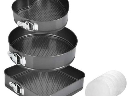 Cake Non-stick Baking trays 3 Shapes Cheap