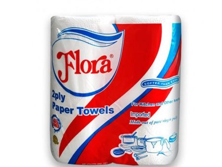 Kitchen Tissue Roll Flora 2 Pack For Sale