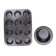 12 Cups Non Stick Cupcake Tray For Discount