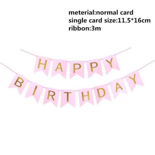 Birthday Party Flag Banner Discount