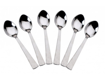 Tea Spoon Stainless Steel 6 Pcs Set Sale