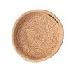 Rattan Round Serving Tray on Sale