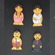 Traditional Face Refrigerator Fridge Magnets - 4 PCS Online