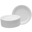 Disposable Paper Plate White 25pcs Discount