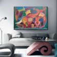 Hand Painting Elephant Canvas Wall Art For Sale