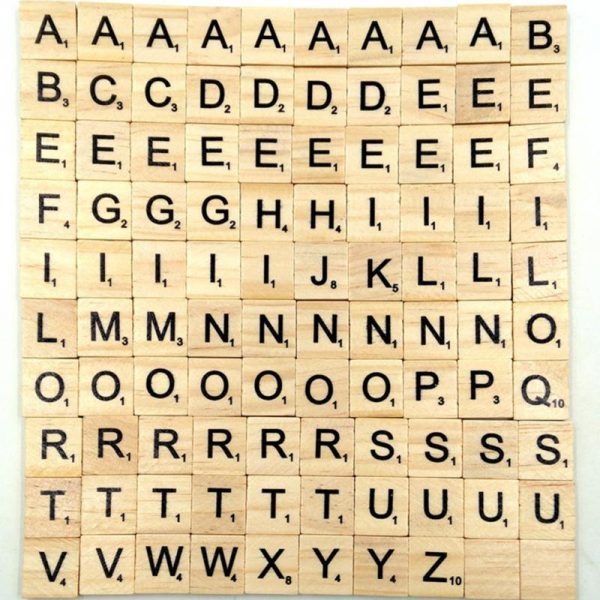 Letter Set Word Scrabble Alphabet 100Pcs For Cheap