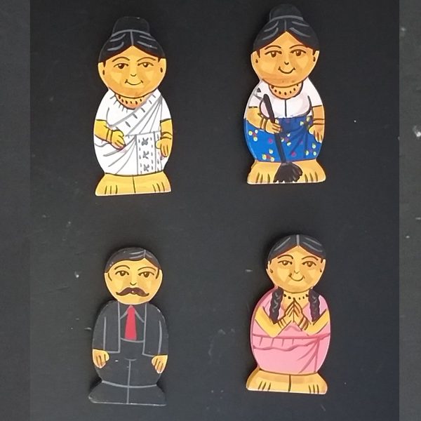 Traditional Face Refrigerator Fridge Magnets - 4 PCS Online