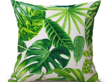 Tropical Rainforest Green Cushion Cover Sale