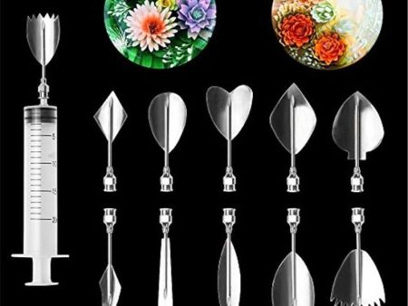 10 PCS 3D Flowers Leaves Gelatin Tools Online