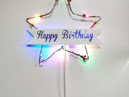 Cake Toppers LED Illuminated Star Online Sale