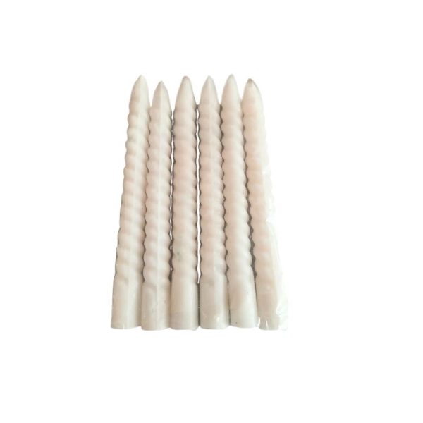 6 PCS Spiral Candle 7.5  For Cheap