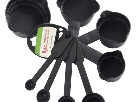 Measuring Cup Spoons Set 8 Pcs Plastic Sale