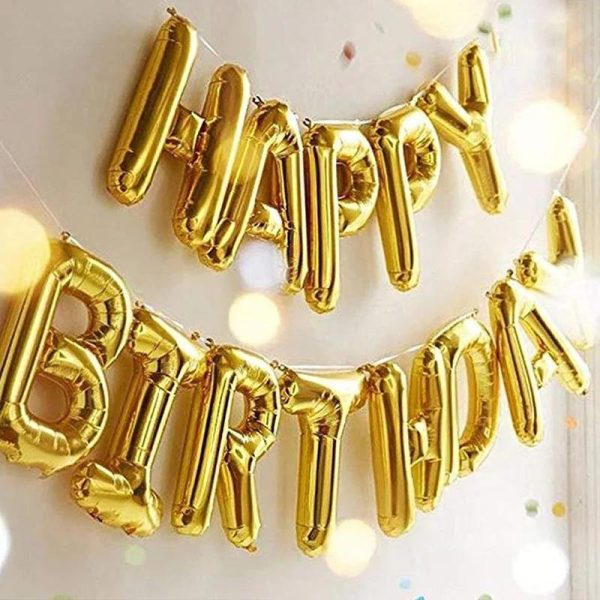 LED Happy Birthday Balloons Banner Cheap