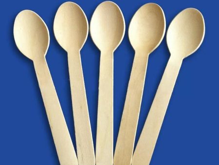 Disposable Wooden Spoons 25 pcs Online