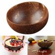 Natural Coconut Bowls & Wooden Spoon For Discount