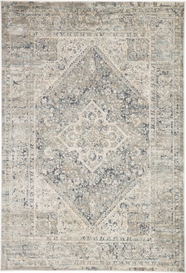 Jaipur Living Caicos Kiev CAI06 Gray Ivory Area Rug Sale