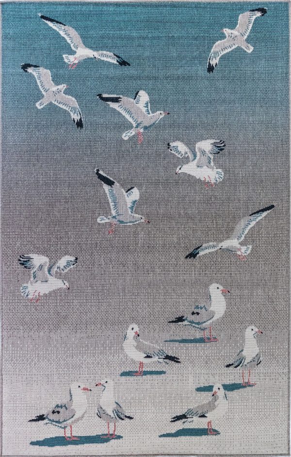 Trans Ocean Riviera Seagulls Area Rug by Liora Manne Supply